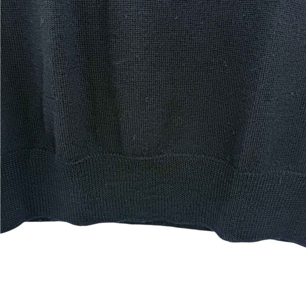 J.Crew Italian Merino Wool Sweater Vest Navy V-Neck Preppy Academia Quiet Luxury - Picture 4 of 9